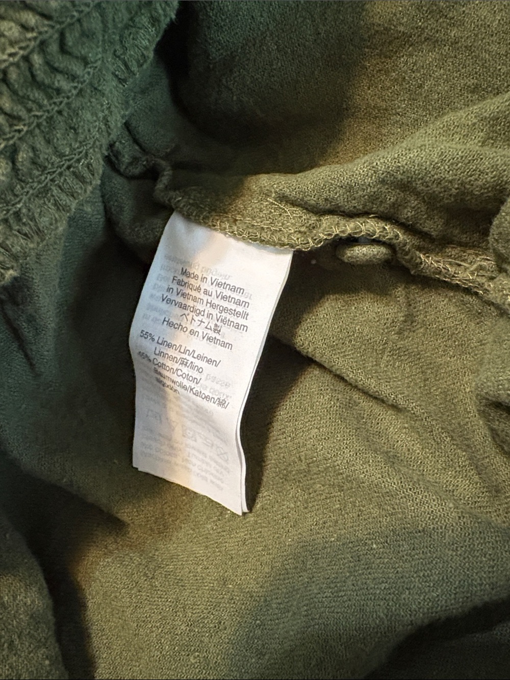 Madewell Linen Cotton Button Jumpsuit Green Wide Leg 12 - Picture 9 of 9